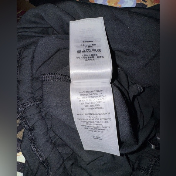 Lauren Ralph Lauren Wide Leg Cropped Stretchy Button Casual Jumpsuit Size S GUC - Picture 13 of 14